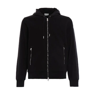 Moncler Black Hooded Puffer Jacket with Zipper and Pockets 840070089207999