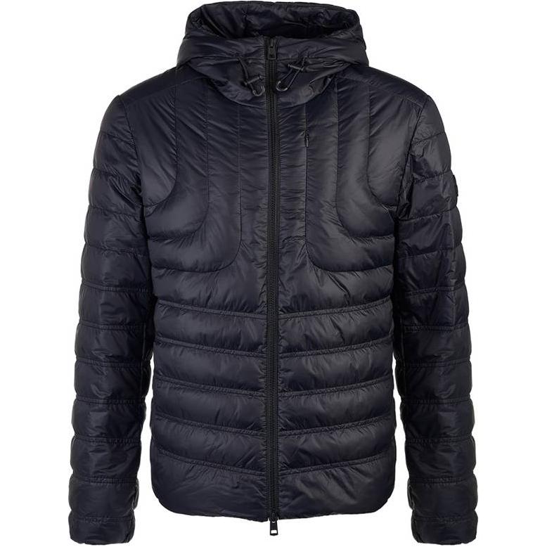 Moncler Black Hooded Puffer Jacket with Zipper Closure POIZON240805721
