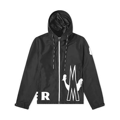 Moncler Black Hooded Zip-Up Jacket 1A71500549ML999