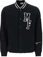 Moncler Black Letter Print Baseball Collar Long Sleeve Jacket 8G00006-899OJ-999 Moncler Black Letter Print Baseball Collar Long Sleeve Jacket 8G00006-899OJ-999