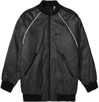 Moncler Black Logo Baseball Collar Zip-Up Bomber Jacket 1A00015M2448999 Moncler Black Logo Baseball Collar Zip-Up Bomber Jacket 1A00015M2448999