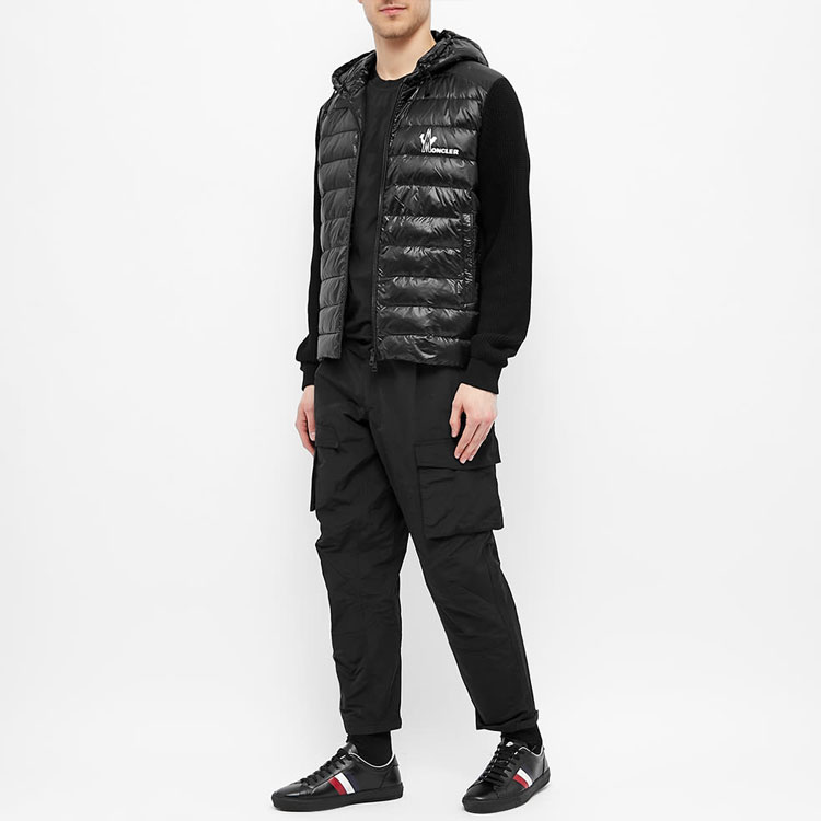 Moncler Black Logo Long Sleeve Hooded Down Jacket. 0919B50110V9099999 圖 5