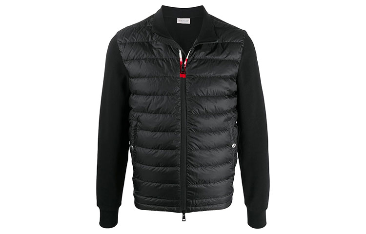 Moncler Black Logo Patch Stand Collar Puffer Jacket 8G5000080985