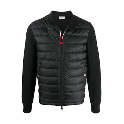 Moncler Black Logo Patch Stand Collar Puffer Jacket 8G5000080985