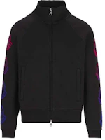 Moncler Black Logo Print Stand Collar Zip-Up Jacket. 8G00047899FL999 Moncler Black Logo Print Stand Collar Zip-Up Jacket. 8G00047899FL999