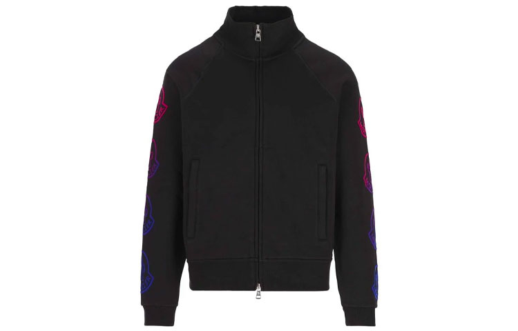 Order Moncler 黑色Logo印花立領拉鏈外套. 8G00047899FL999