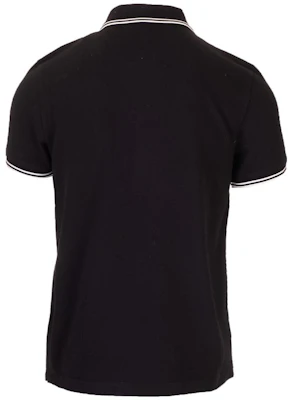 Moncler Black Logo Striped Short Sleeve Polo Shirt. 8A0001084556999 Lookbook Moncler Black Logo Striped Short Sleeve Polo Shirt. 8A0001084556999