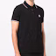 Details for Moncler Black Logo Striped Short Sleeve Polo Shirt. 8A0001084556999