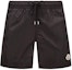Buy Moncler Black Mid-Waist Shorts with Logo Patch and Drawstring. G10912C7080053326999