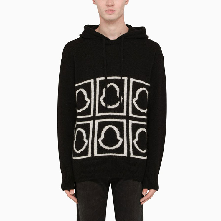 Moncler Black Pullover Hoodie with Logo Design. 9C00013M1240999 圖 5
