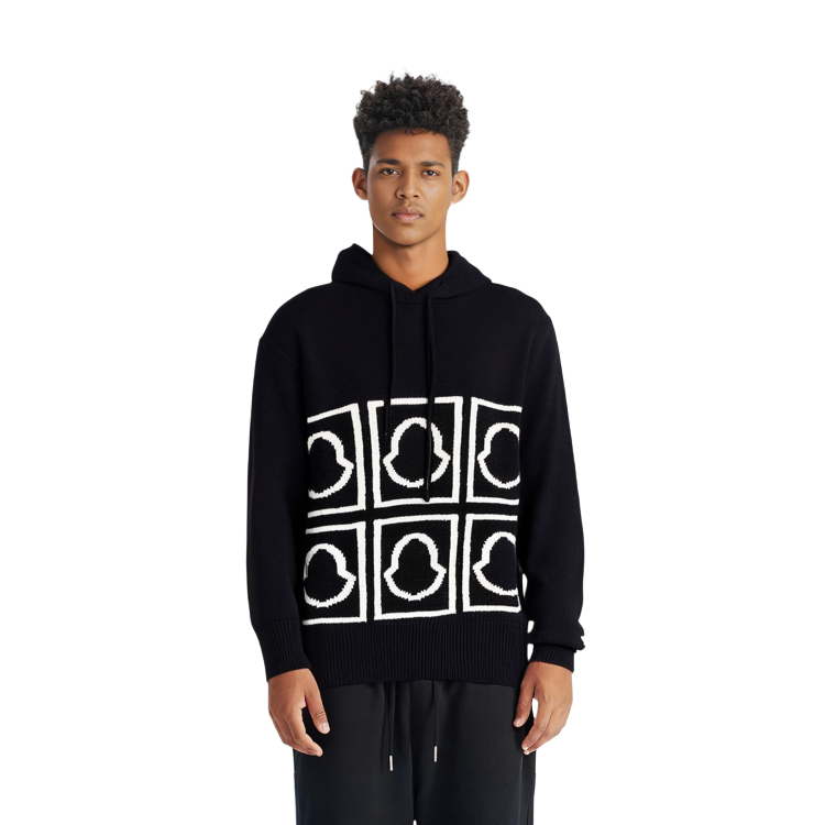 Moncler Black Pullover Hoodie with Logo Design. 9C00013M1240999 圖 9