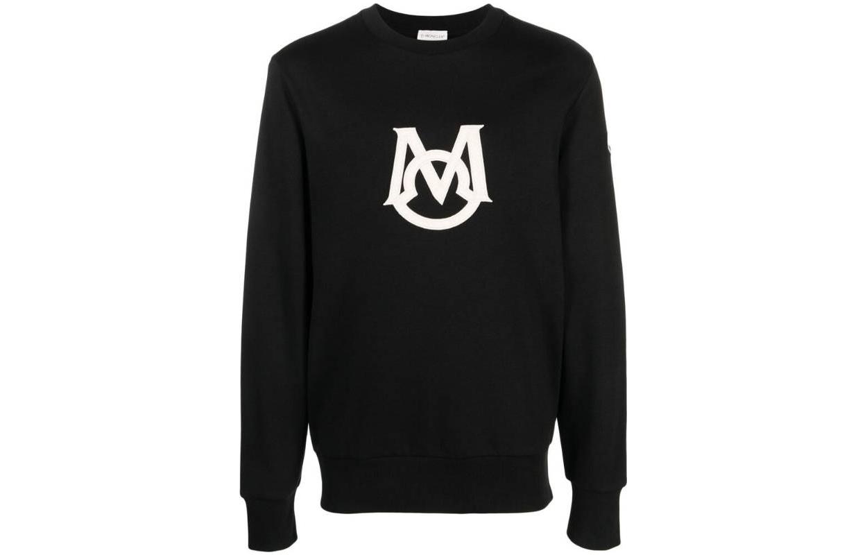 Moncler Black Pullover Sweatshirt Long Sleeve Crewneck 89A2L8G-00001-999