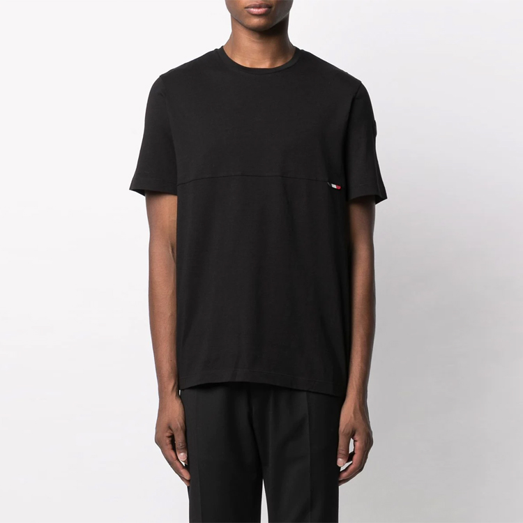 Moncler Black Round-Neck Casual Short-Sleeve T-Shirt F20918C77910829H8999 圖 3