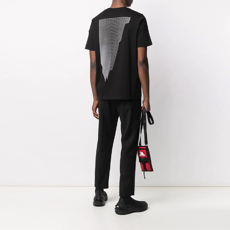 Moncler Black Round-Neck Casual Short-Sleeve T-Shirt F20918C77910829H8999 圖 5