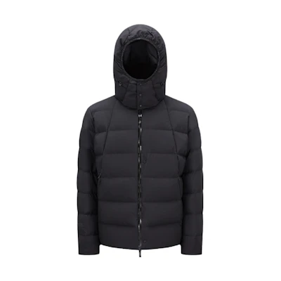 Moncler Black Short Jacket with Detachable Hood I20911A000415958J999