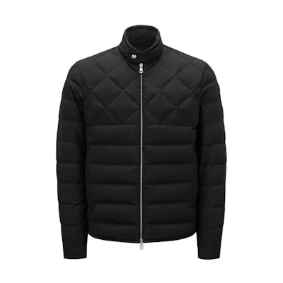 Moncler Black Short Slim Fit Puffer Jacket with Stand Collar J10911A00134595FK999