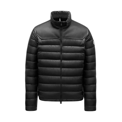 Moncler Black Slim Fit Solid Zipper Down Jacket H10911A0010853279999