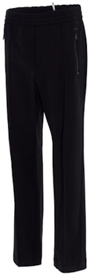 Moncler Black Slim Fit Straight-Cut Elastic Waist Casual Pants 2A70300539ZB999 Shop Moncler Black Slim Fit Straight-Cut Elastic Waist Casual Pants 2A70300539ZB999