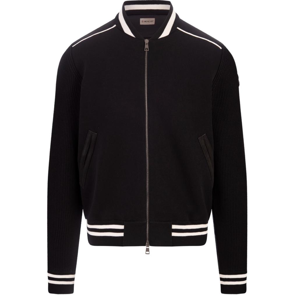 Order 蒙克莱黑色简约棒球领拉链夹克 J20919B00002M1367999