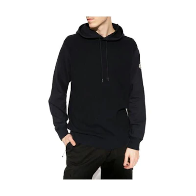 Moncler Black Solid Color Hoodie Long Sleeve 8G7C210809LA778