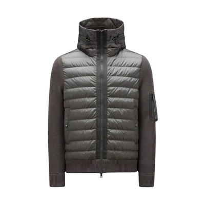 Moncler Black Solid Color Long-Sleeve High-Neck Down Jacket I20919B50800A9340911