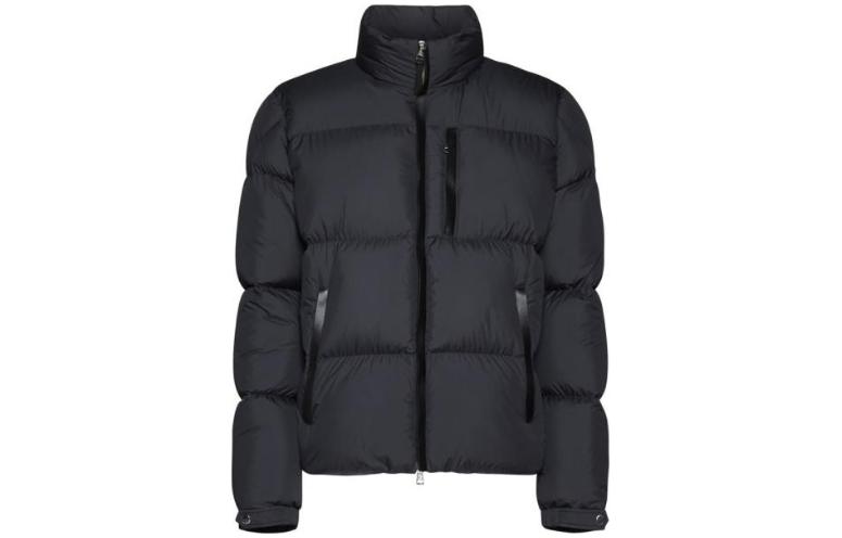 Moncler Black Solid Color Zip-Up Down Jacket 1A0009-2549S-K999