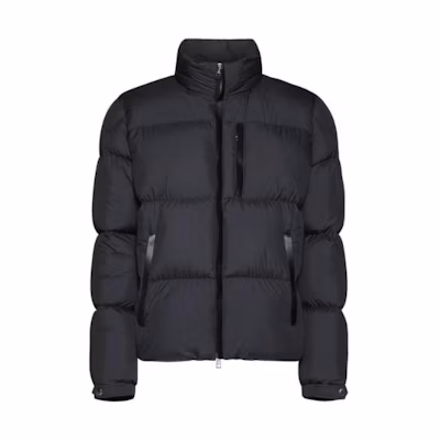 Moncler Black Solid Color Zip-Up Down Jacket 1A0009-2549S-K999
