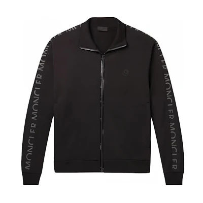 Moncler Black Solid Color Zip-Up Stand Collar Jacket with Pockets 8G00033809KR999