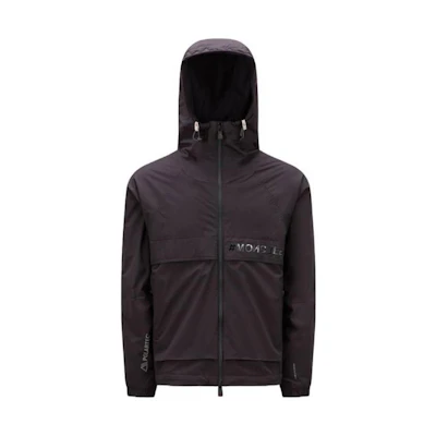 Moncler Black Solid Color Zip Hoodie Jacket I20971A00011539M3999