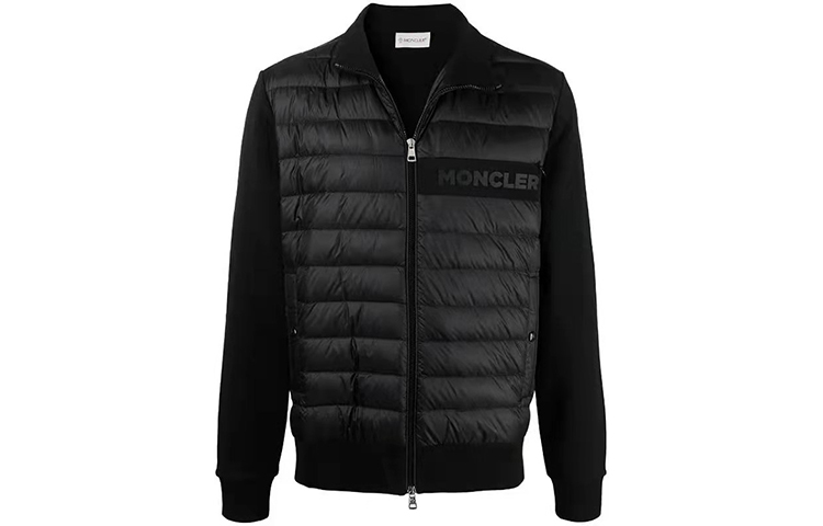 Moncler Black Solid Down Jacket 8G52200809L8999