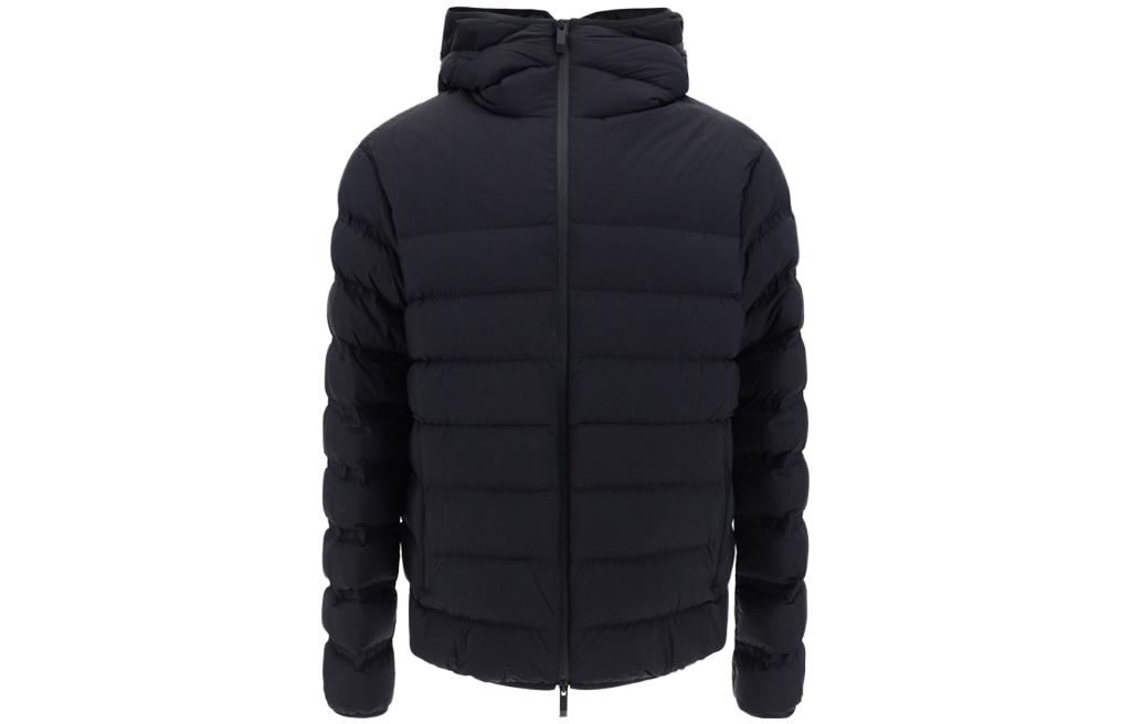 Moncler Black Solid Slim-Fit Hooded Down Jacket 1A00114596K7999