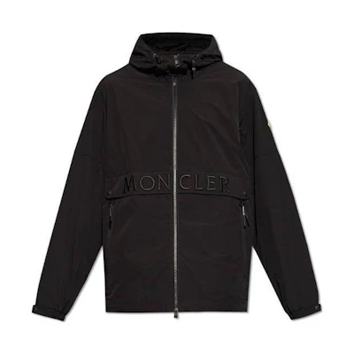 Moncler Black Solid Zip-Up Hooded Jacket J10911A0008859733999