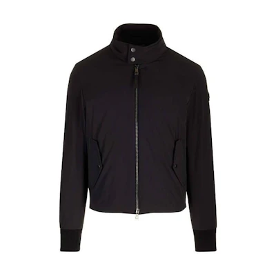 Moncler Black Solid Zip-Up Slim Fit Long-Sleeve Jacket 1A00062595RC999