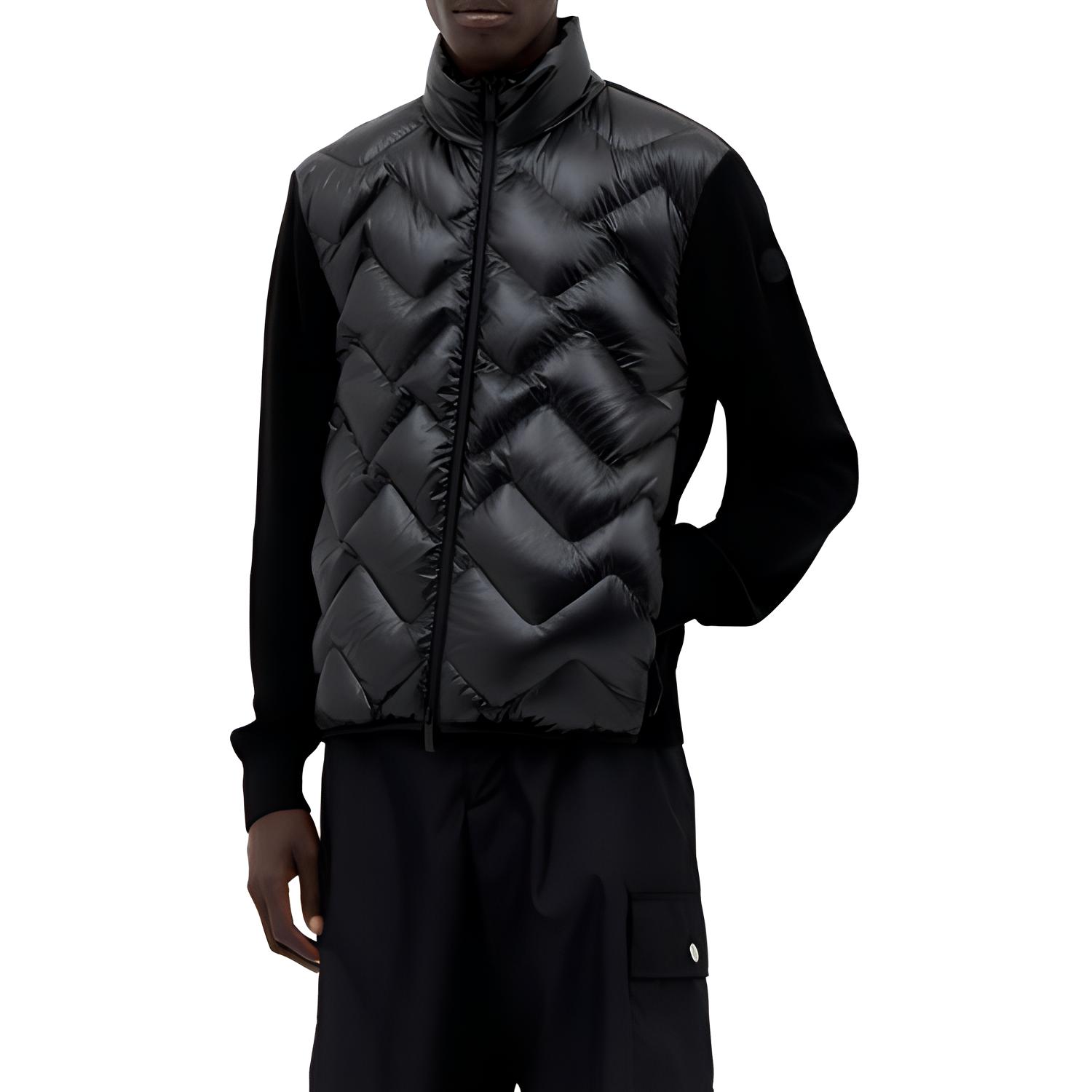 Moncler Black Stand Collar Zip-Up Jacket J20919B00011M1367999