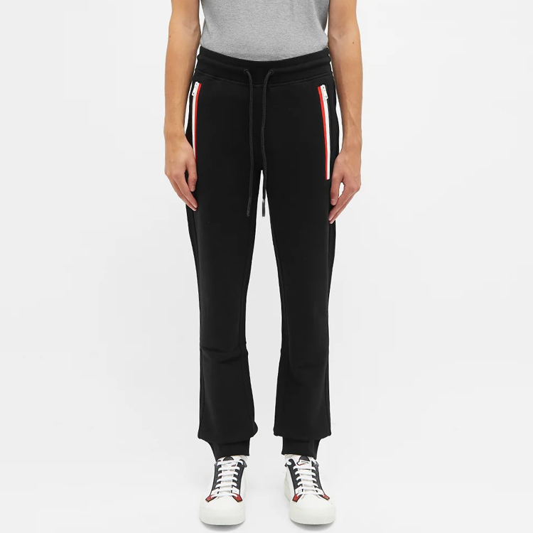 Purchase Moncler Black Striped Pocket Knit Track Pants 8H71000V8148999