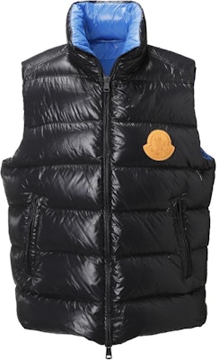 Moncler Black Vest SS23 with Logo and Side Pockets 1A00046-M2648-P97 Buy Moncler Black Vest SS23 with Logo and Side Pockets 1A00046-M2648-P97