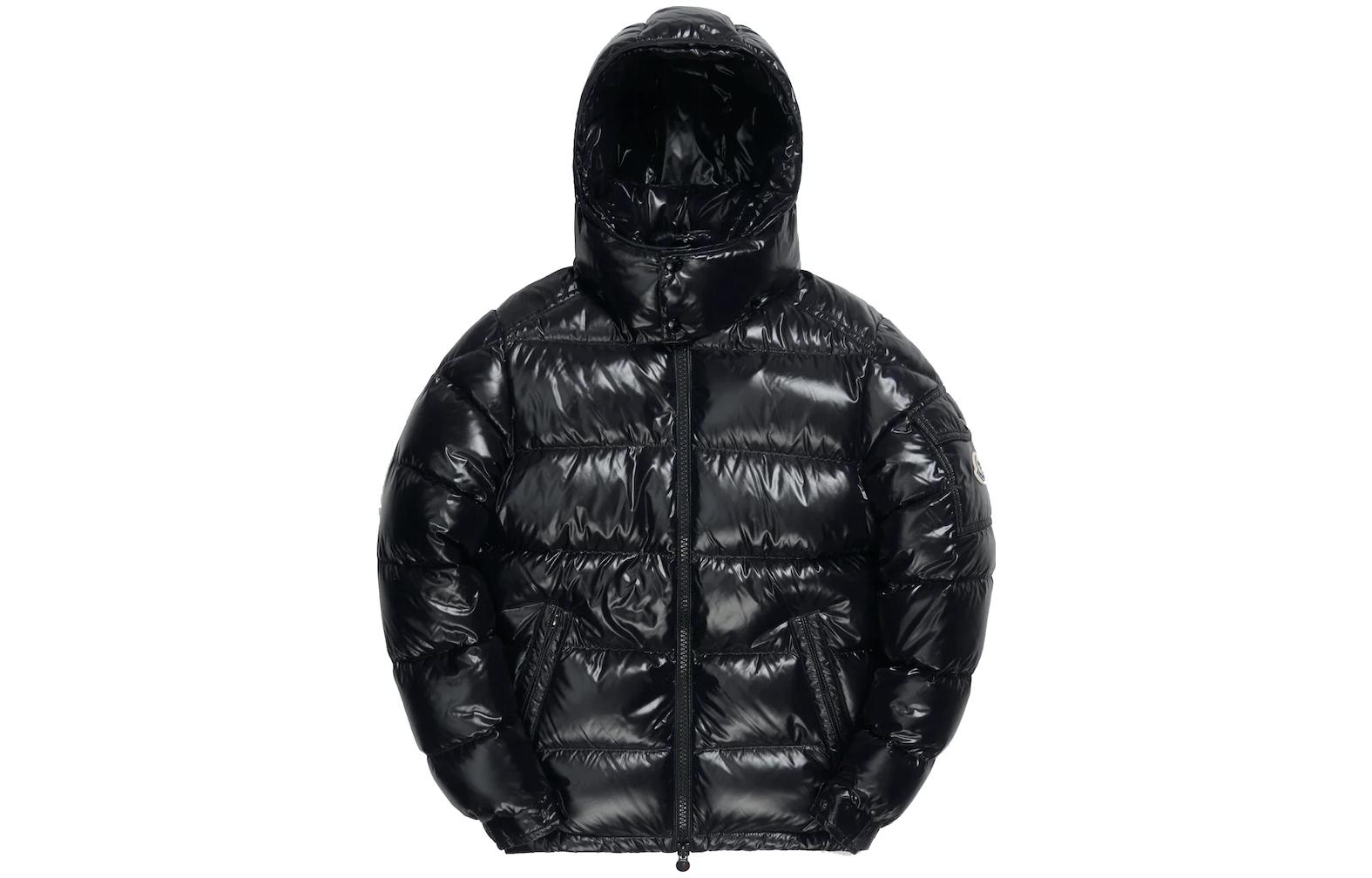 Moncler Black Zip-Up Hooded Jacket A53600-6895-0999