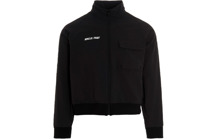 Moncler Black Zip-Up Long Sleeve Stand Collar Jacket 2F000025499N999