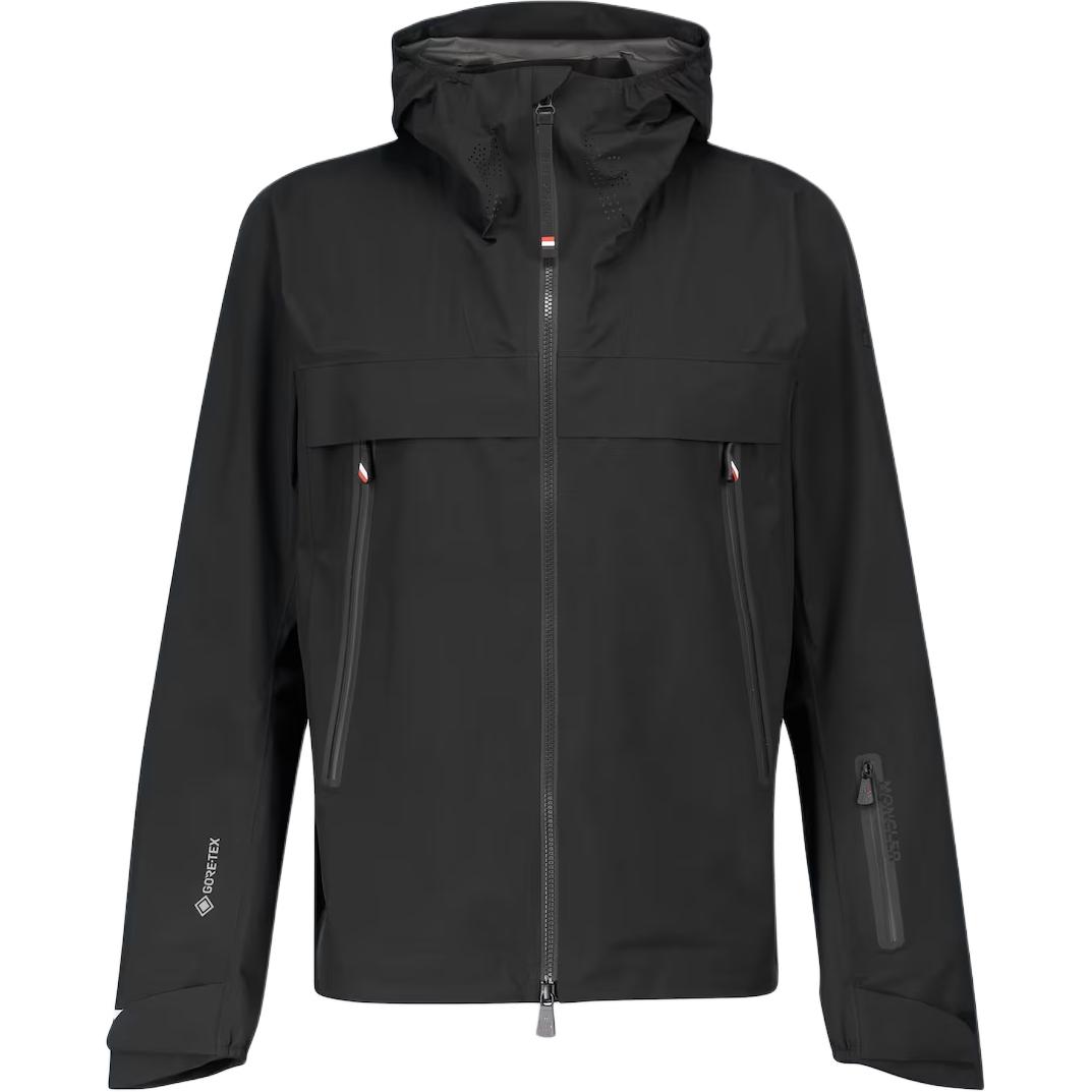 Moncler Black Zip-Up Loose-Fit Hooded Jacket 1A00024-54AL5-999