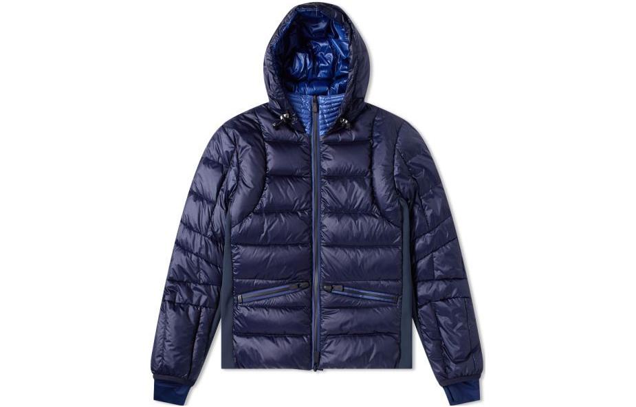 Moncler Blue Quilted Down Jacket with Hood 4138185-53071-776