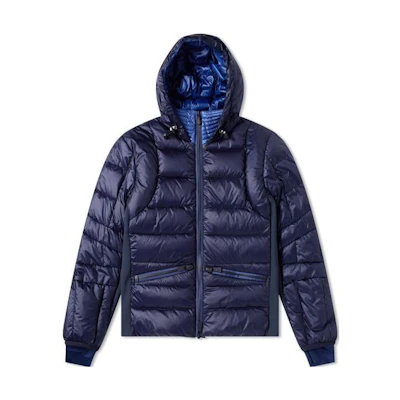 Moncler Blue Quilted Down Jacket with Hood 4138185-53071-776