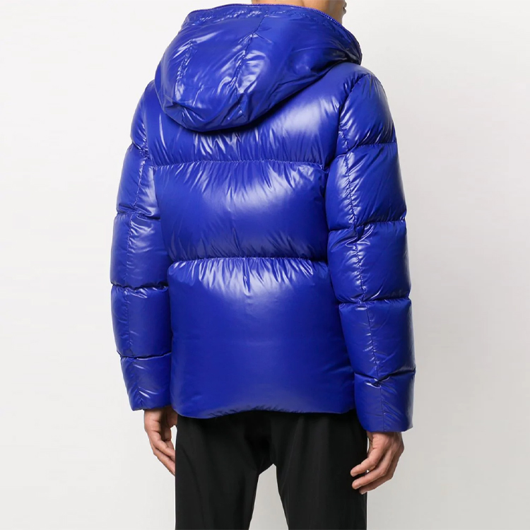 Moncler Blue Quilted Down Jacket with Logo Embroidery 1A51B0068950732 圖 4