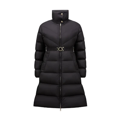 Moncler Brou Series Slim Fit Down Jacket Black Long Sleeve Zip Coat. J20931C0002854AQE999