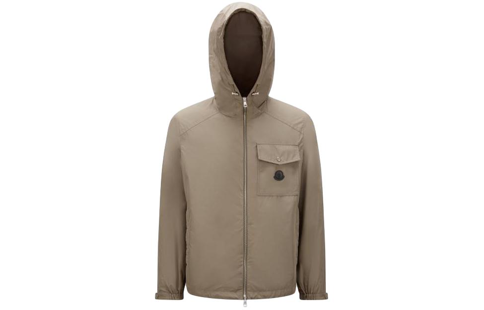 Moncler Brown Hooded Trench Zip Jacket Long Sleeve Casual Outerwear J10911A00161549MF22E