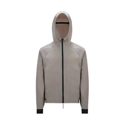 Moncler Brown Hooded Zip-Up Logo Jacket J10911A0010353791911