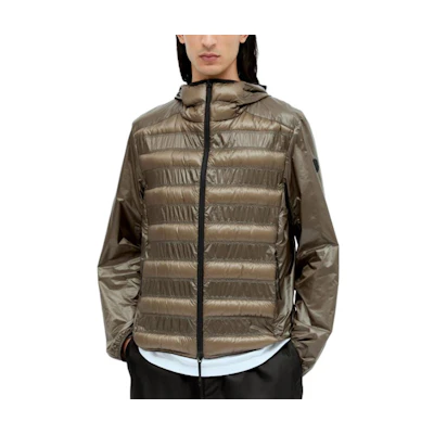 Moncler Brown Hooded Zip-Up Logo Short Jacket J10911A00108595B1911