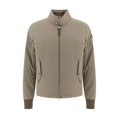 Moncler Brown Solid Color Stand Collar Long Sleeve Jacket 1A00062595RC208