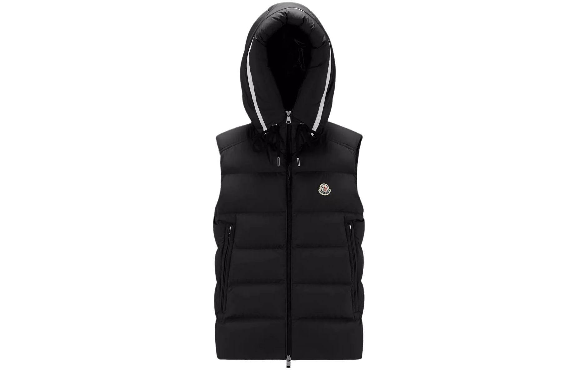 Moncler Cardamine Down Vest  Hooded Sleeveless Jacket with Letter Print. I20911A0018154A81999