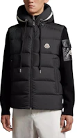 Lookbook Moncler Cardamine連帽羽絨背心無袖外套字母印花款式。 I20911A0018154A81999