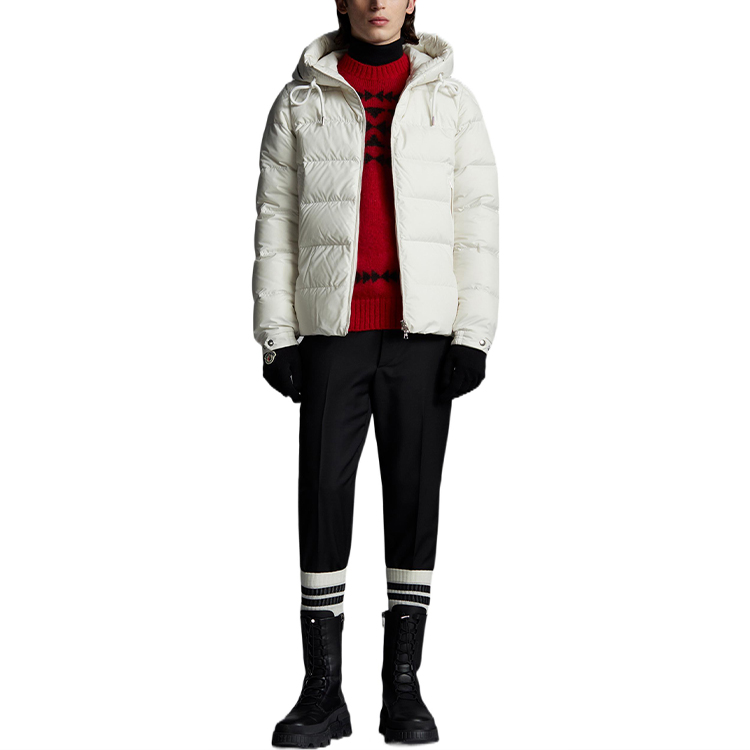 Moncler Cardere FW22  Silk White Short Puffer Jacket. H20911A0010554A81034 圖 3